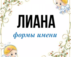 Женское имя Лиана: варианты имени. Как можно называть Лиану по-другому?