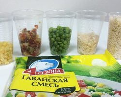 Как вкусно приготовить полуфабрикат замороженной гавайской смеси с картофелем, овощами, рисом?