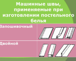 Бельевые швы для постельного белья, простыни, пододеяльника, наволочки: пошаговые схемы, инструкции для начинающих, фото