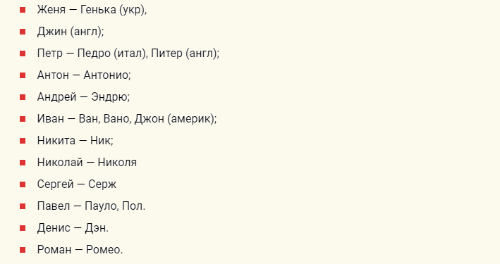 Клички для друга по имени