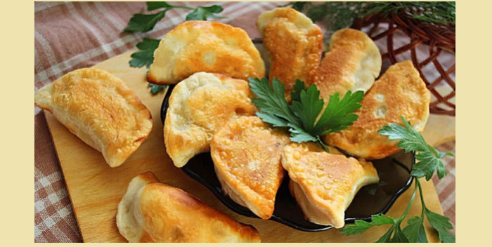 Жареные вареники с картошкой
