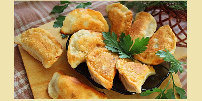 Жареные вареники с картошкой