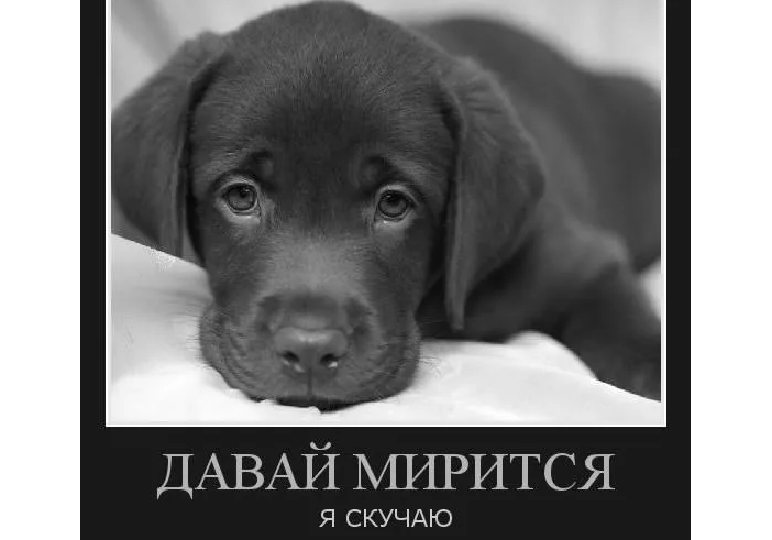 Картинка с надписью «давай мириться, я скучаю»: любимому мужчине
