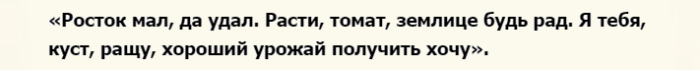 Шепотки на хороший урожай