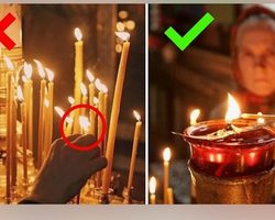 Как правильно поджигать свечи в церкви?