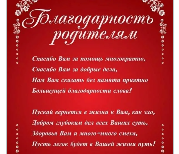 Красивые слова благодарности родителям от воспитателя в картинках