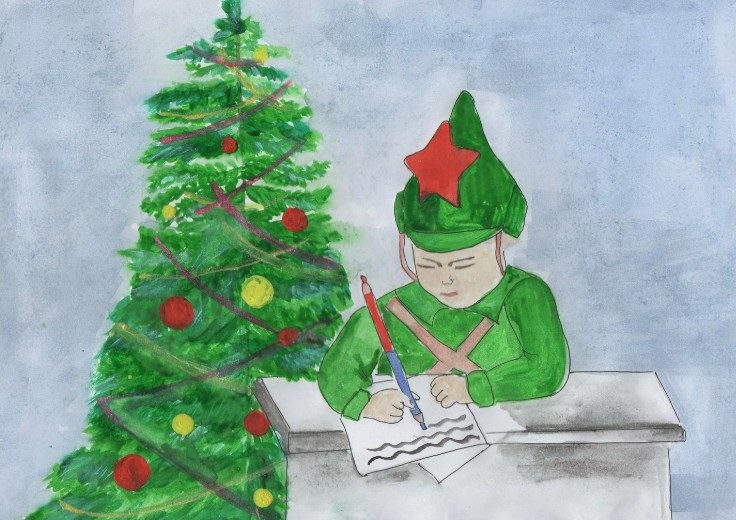 Рисунки для срисовки солдату