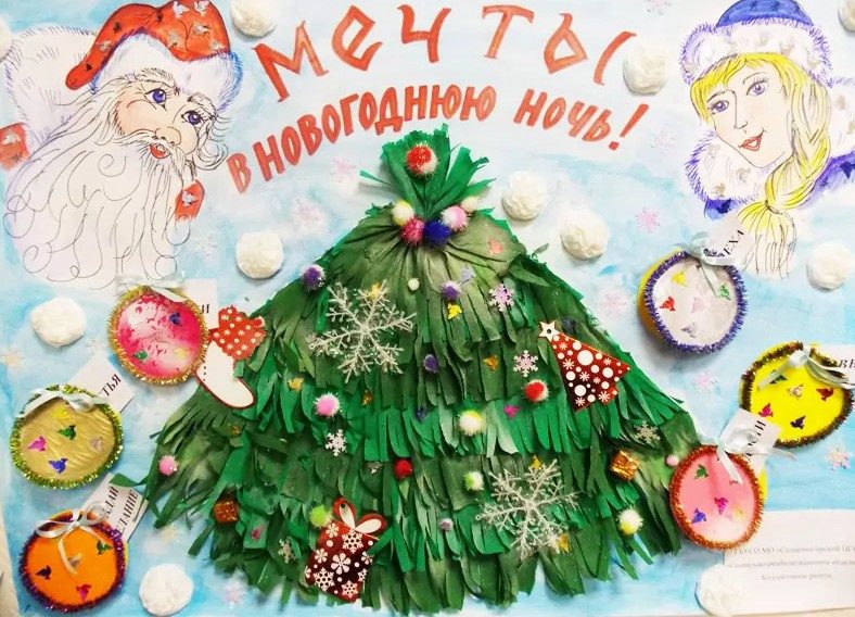 Стенгазета на новый год для офиса, работы