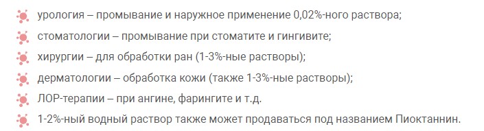 Применение метиленового синего