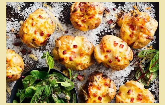 Hot dish for the New Year - baked potatoes