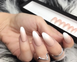Manicure Baby Boomer, photo, what is it? How to make Baby Boomer aeropufing, gel polish, polygel? Aeropufing and Baby Baber Brushes on Aliexpress