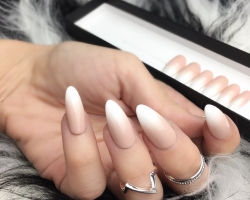 Manicure Baby Boomer, foto, ada apa? Bagaimana cara membuat baby boomer aeropufing, gel semir, poligel? Aeropufing dan Baby Baber Brushes on Aliexpress