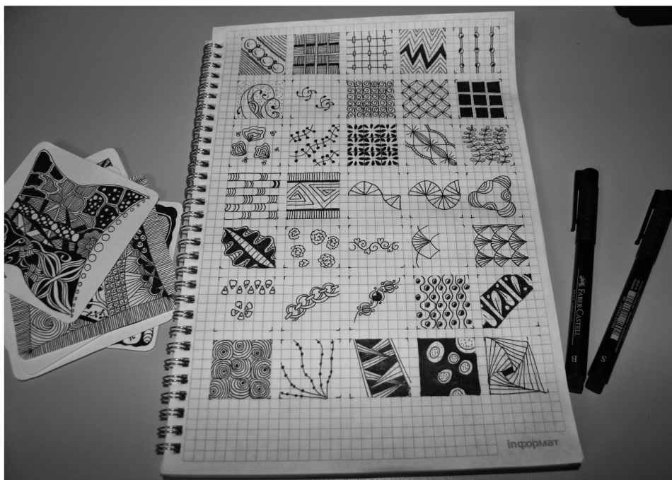 Patterns can be learned to draw and without marking the sheet