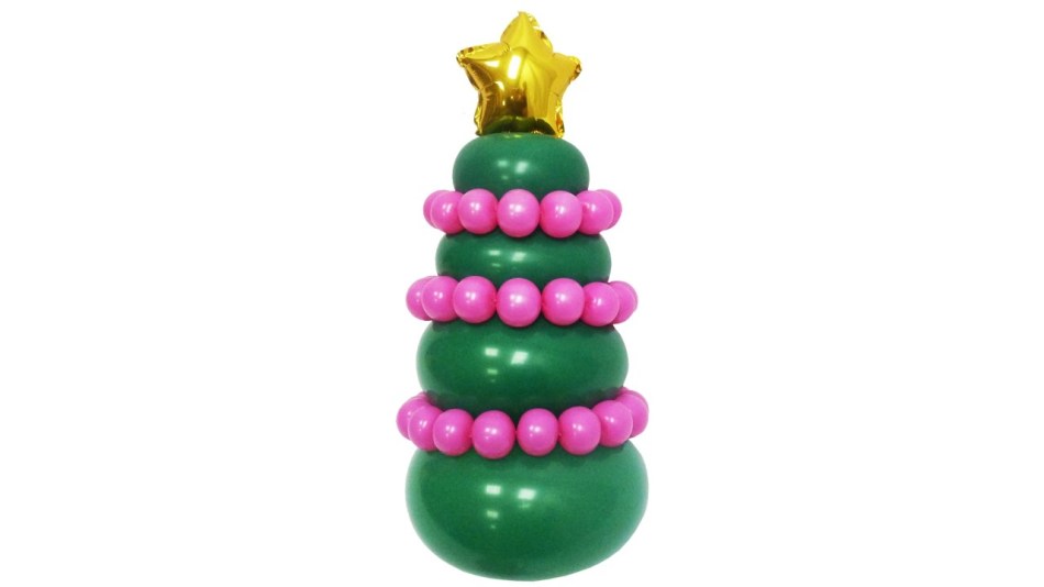 Little Christmas tree made of long balls
