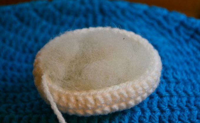 Hat Mishka Teddy Crochet: 7. korak