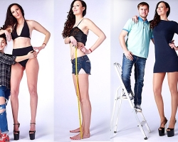 Ekaterina Lisina - the longest legs in Russia and in the world
