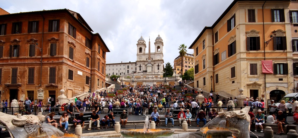 Square espagnole, Rome, Italie