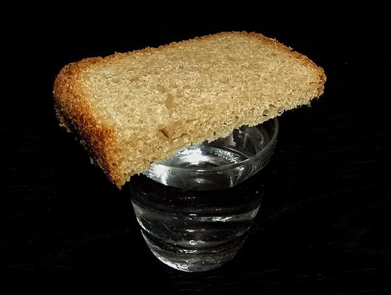 A glass of bread