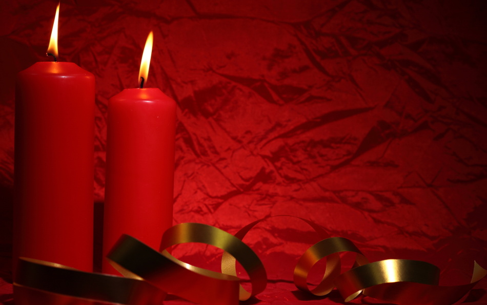 Red candles for ardent male love
