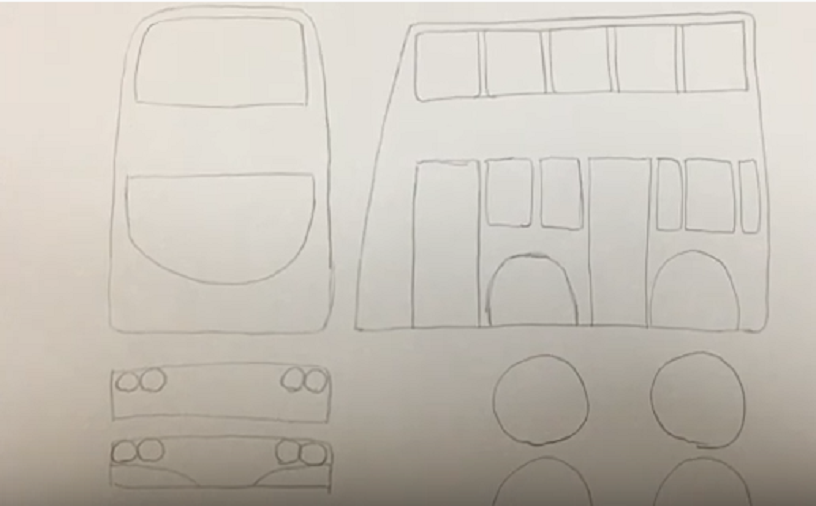 Come fare un autobus di carta a due piani