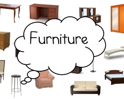 The theme of “furniture” in English for children: the necessary words, exercises, dialogue, songs, phrases, cards, games, tasks, riddles, cartoons for children in English with transcription and translation for independent study from scratch
