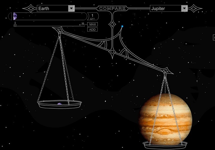 Юпитер значительно тяжелее земли, поэтому сила тяжести на нем больше