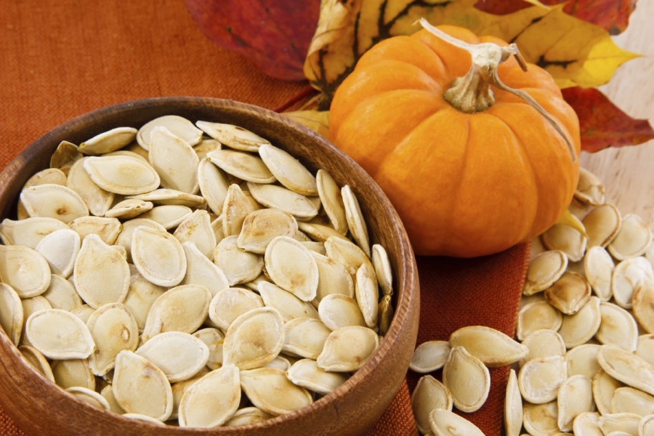 Pumpkin seeds from worms for children