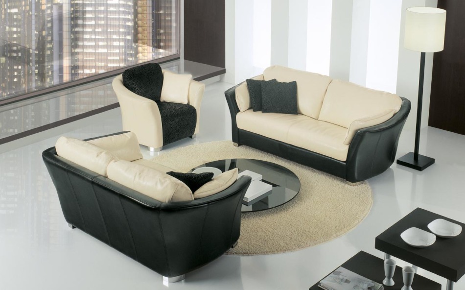 A nappali modern bútorának 4. lehetősége
