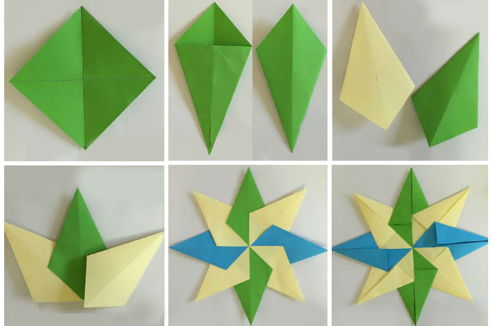 Звезда из оригами воздушных змеев
