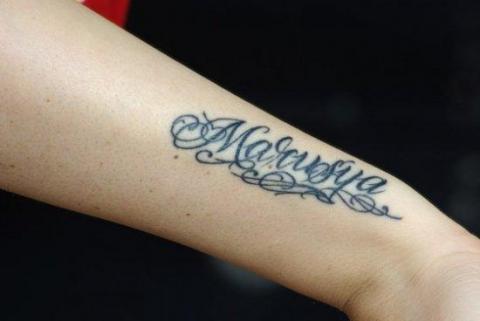 Tatouage nommé Maria, Masha