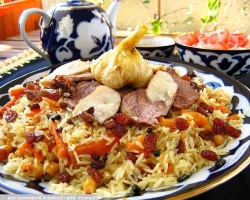 Üzbek konyha - ételek receptjei. Uzbek Pilaf, Lagman, Shurpa, Beshbarmak, Samsa
