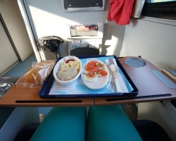 What to take with you on a train to eat? Product sets at different distances and tastes