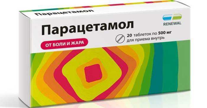 Paracetamol aus der Temperatur