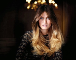 Ombre sur les cheveux blonds - colorés, cendres, ombre foncé, avec couleur rose pour cheveux bruns: teinture des options, photo