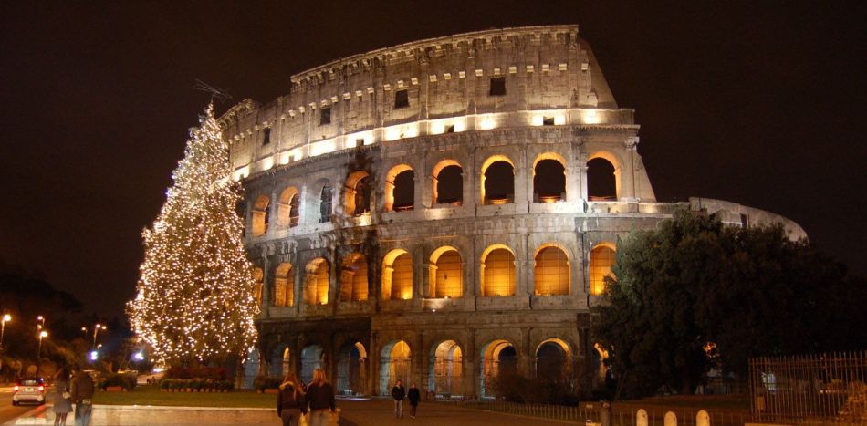 Рождество в италии, рим