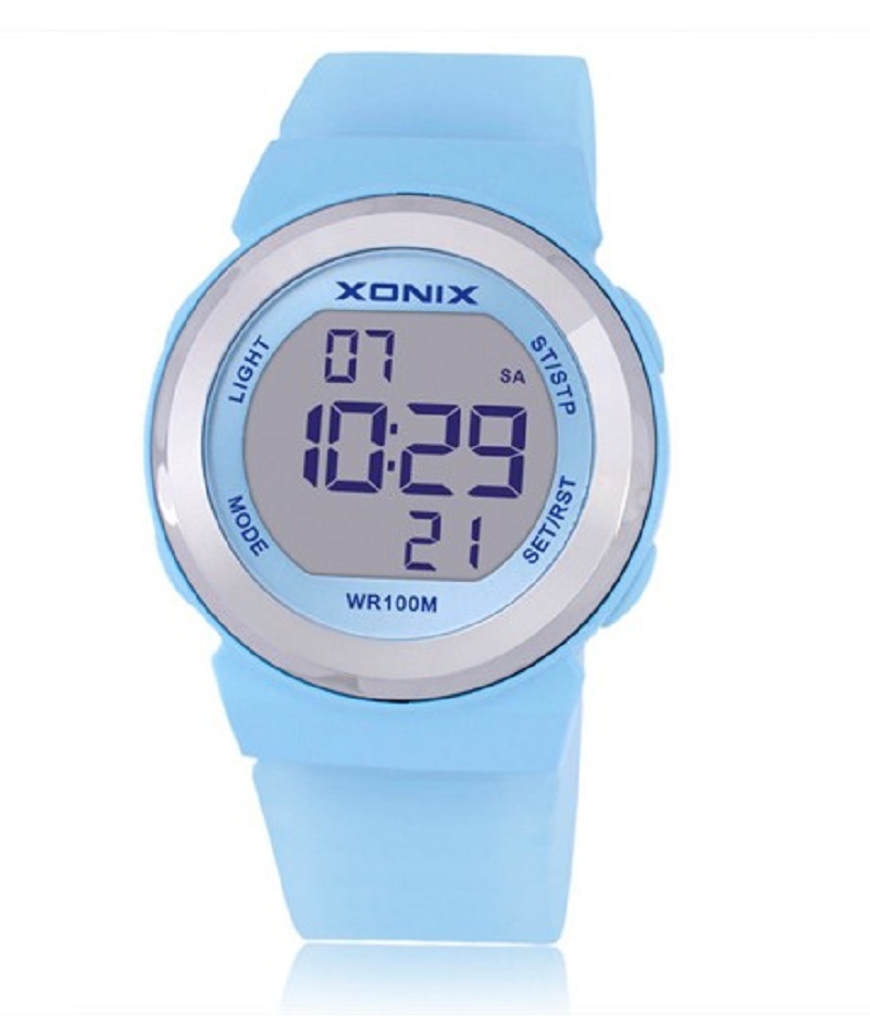 Reloj azul de xonix