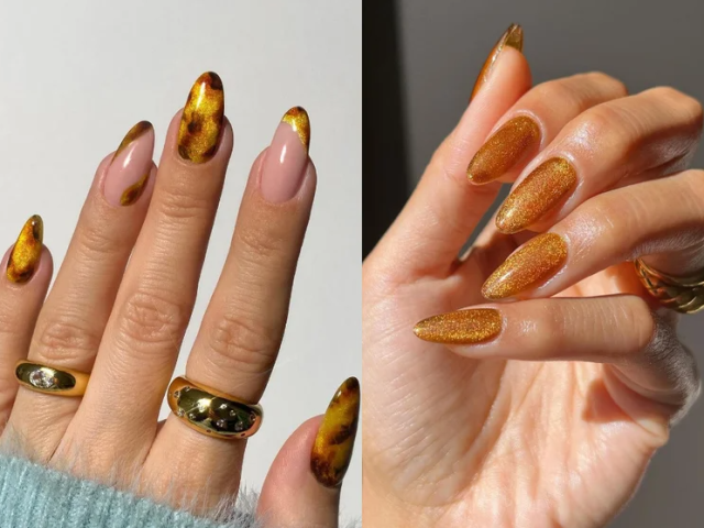 Elegante manicure ambra: immersione nel mondo della nail art squisita
