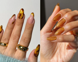 Elegante manicure ambra: immersione nel mondo della nail art squisita