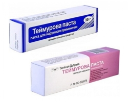 Teimurov Paste - Upute za upotrebu. Kako upotrijebiti tjesteninu i mast Teymurova iz pazuha znojenja, mirisa nogu i gljivica?