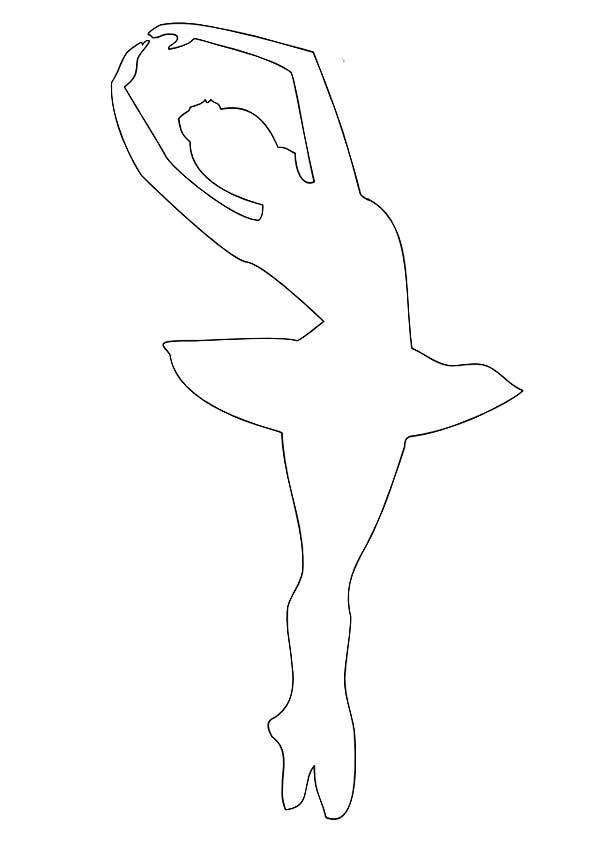 Garland balerinas stencil