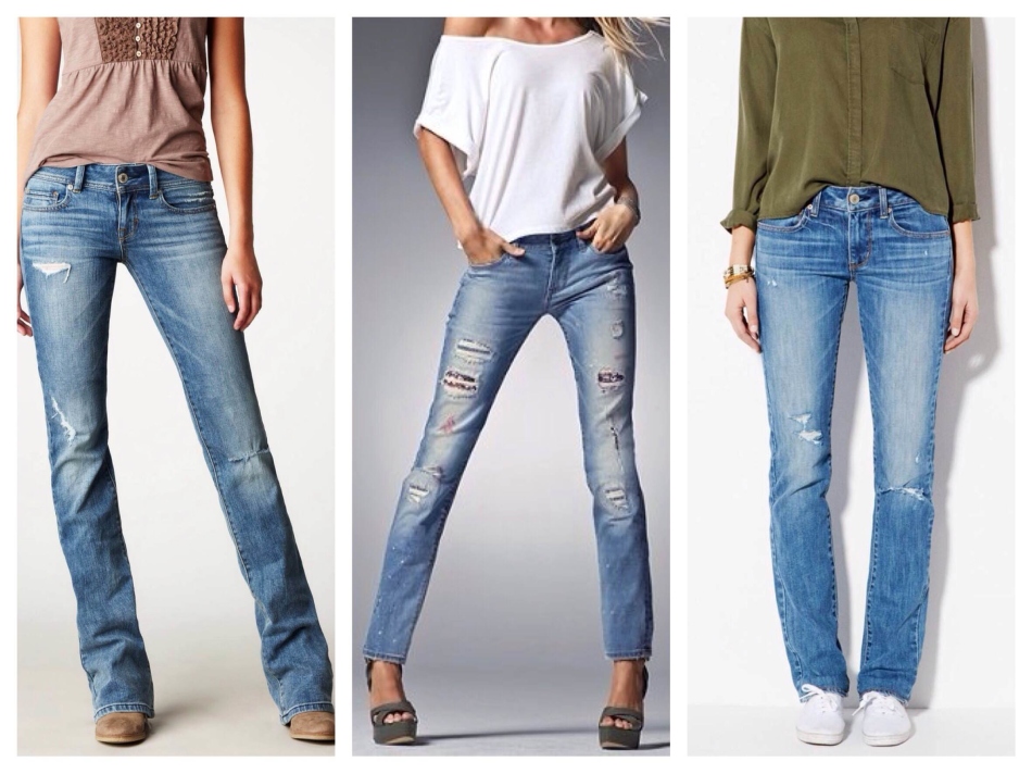 Jeans should choose a direct silhouette