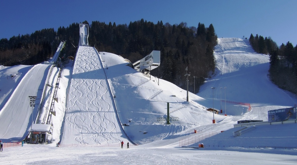Ski resort Garmish-Perthenkirhen, Germany