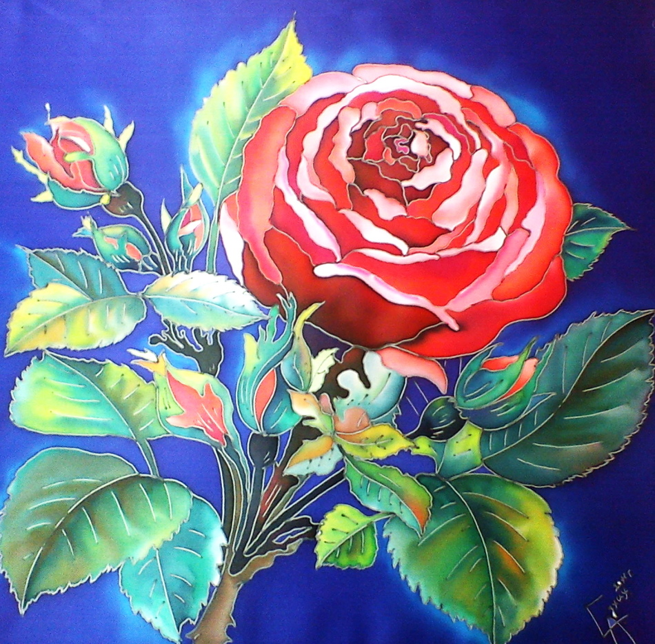 Rose, Batik