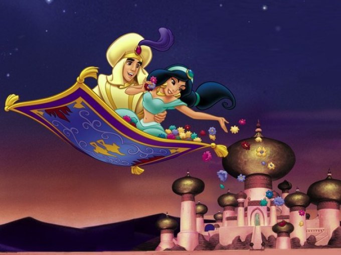 Zmanjšana pravljica Magic Aladdin svetilka na nov način v vlogah