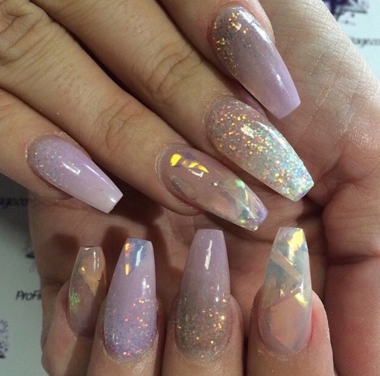 Opal on the nails