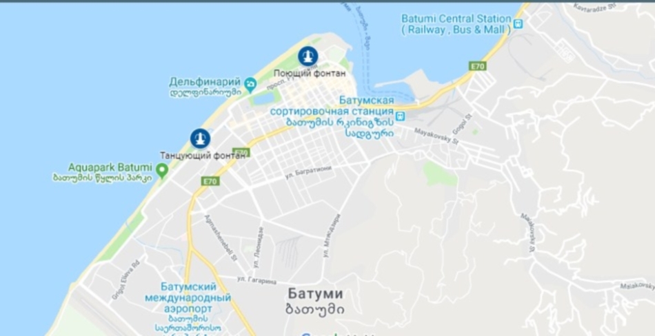 Petje fontane v Batumi