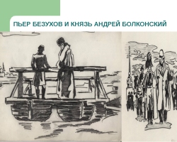 The spiritual searches of Andrei Bolkonsky and Pierre Bezukhov “War and Peace”: characteristics of the heroes, the life path to himself