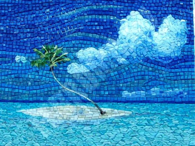 Glass Mosaic: วิธีการจัดวางด้วยแผ่นต่อเนื่องและแผงตัวเองได้อย่างไร?