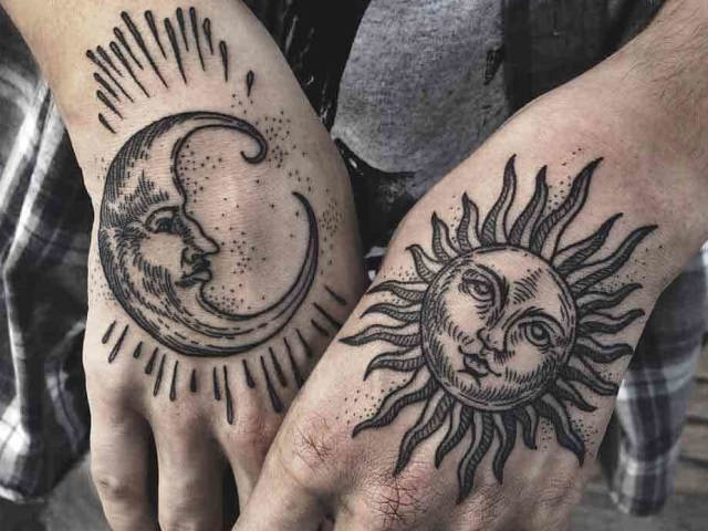 Что означает тату солнце, солнце и месяц для девушек, мужчин и женщин? Татуировка солнце: места расположения, разновидности, эскизы, фото. Какие тату сочетаются с татуировкой солнце?