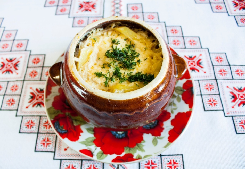 A dish in a pot